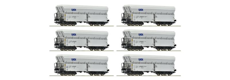 Roco 6600220 - 6-tlg. Set: Selbstentladewagen, GATX, NL H0