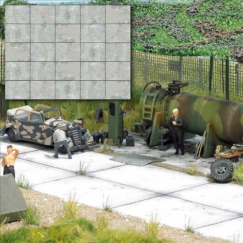Busch 7412 -  Sicherheitshinweise 2 Dekoplatten »Betonplatten«