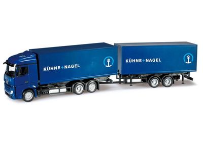 Herpa 1:87 - Mercedes-Benz Actros Streamspace truck with trailer "Kuehne &amp; Nagel"