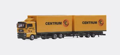 Herpa 1:87 - MAN TGA XL Jumbo box trailer "Centrum" (NL)
