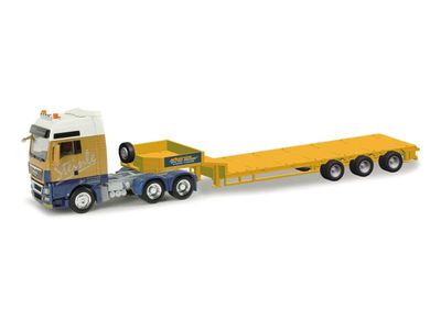 Herpa 1:87 - MAN TGX XXL Goldhofer semi low-boy semitrailer "Steinle"