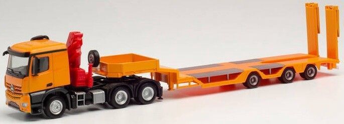 Herpa 1:87 - Mercedes Benz Arocs C. 6x4 + Ladekran Allr.Sz., oranje