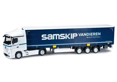 Herpa 1:87 - Mercedes-Benz Actros Streamspace curtain canvas semitrailer "Samskip / Van Dieren" (NL)