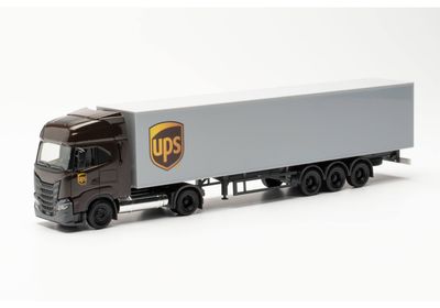 Herpa 1:87 - Iveco S-Way LNG box semitrailer „UPS"