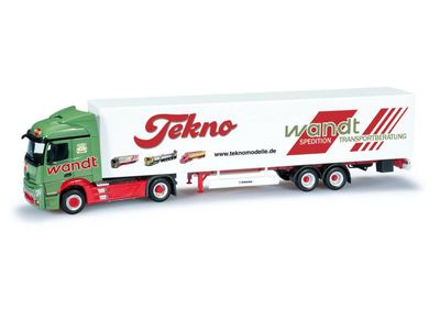 Herpa 1:87 - Mercedes-Benz Actros Streamspace box semitrailer "Wandt / Tekno"