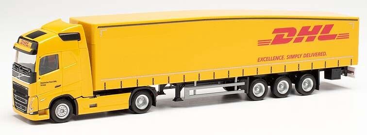Herpa 1:87 -  Volvo FH Gl. Schmitz Ecoflex DHL