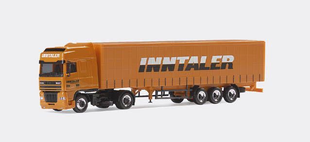 Herpa 1:87 - DAF XF SSC curtain canvas semitrailer "Inntaler"