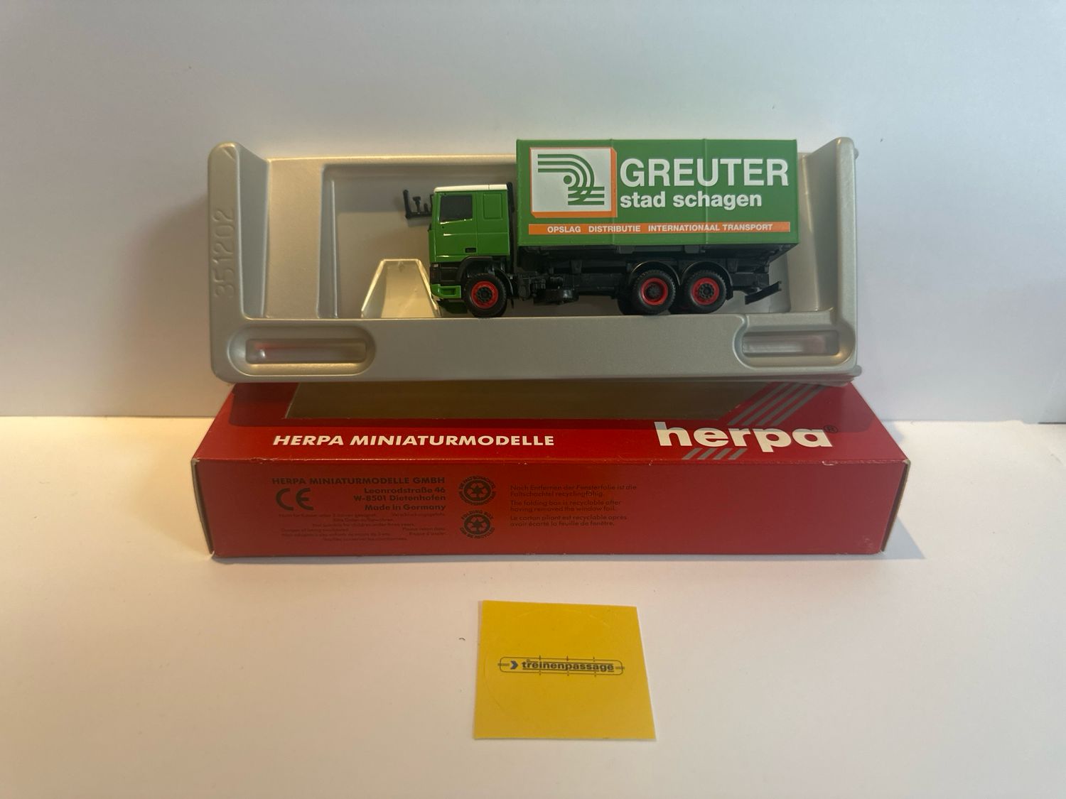 Herpa 1:87 - DAF95 met oplegger "Greuter stad schagen"