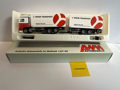 AWM 1:87 - DAF XF met oplegger en aanhanger "Boom Transport"