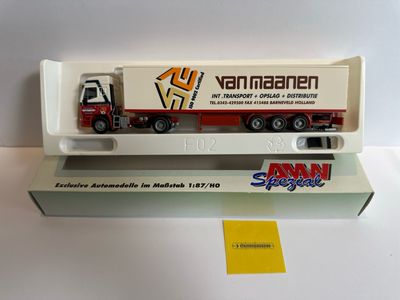 AMW 1:87 - IVECO met oplegger "van Maanen"
