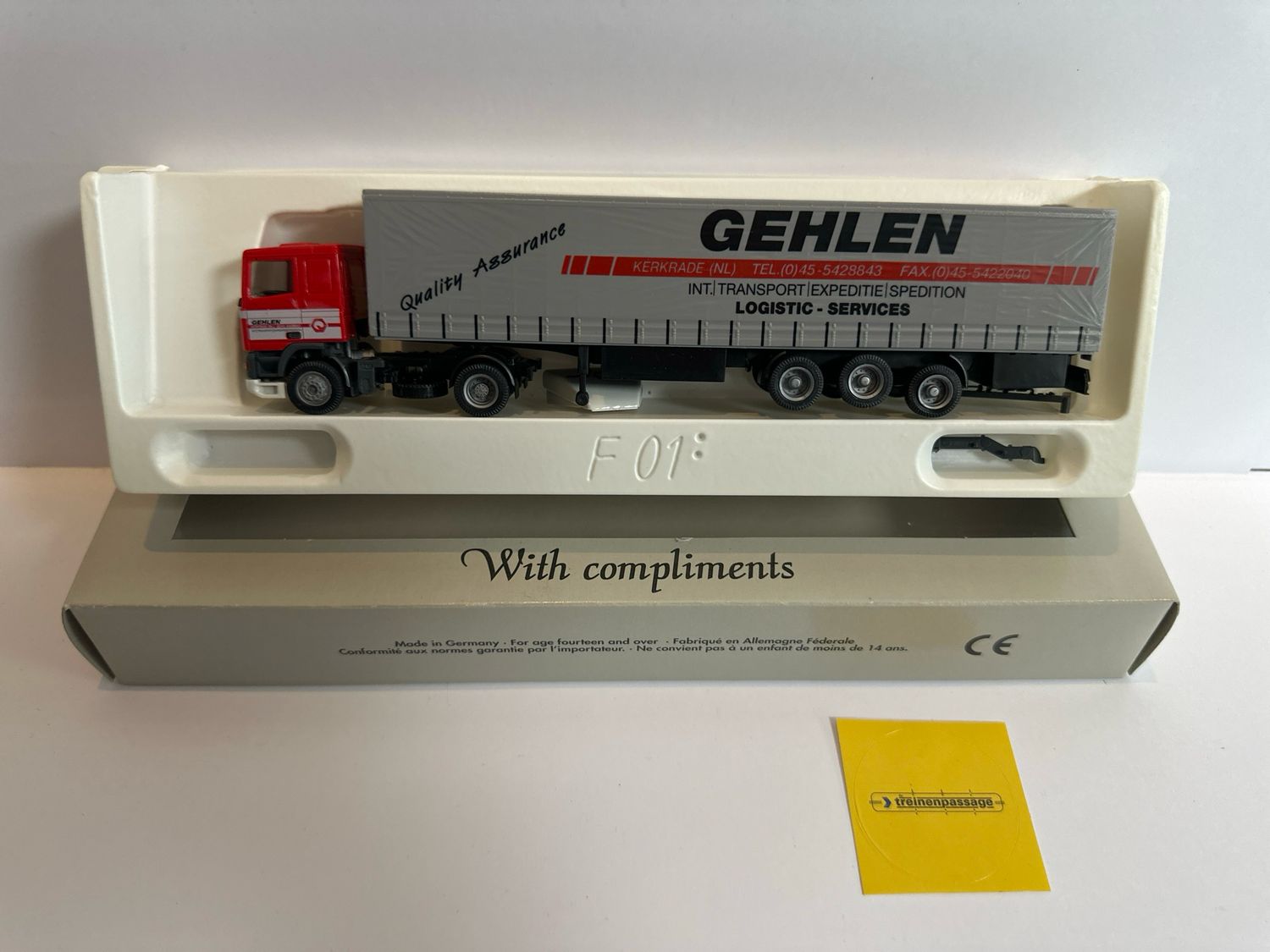 Scale Promotions 1:87 - DAF 95 met oplegger "GEHLEN"