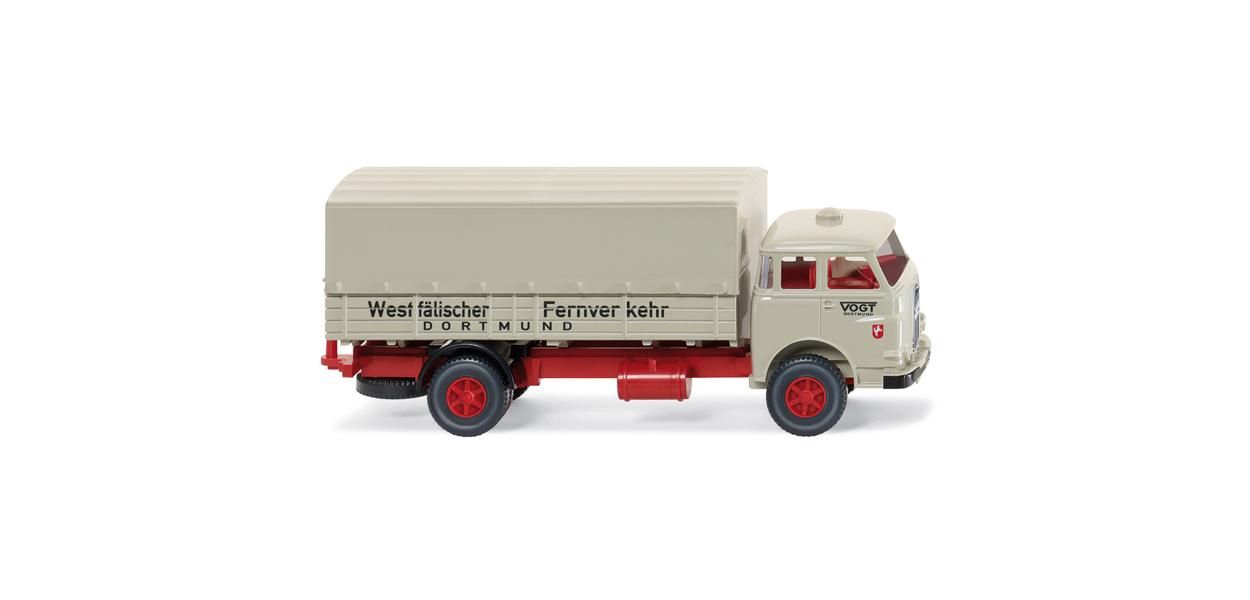 Wiking 1:87 - Pritschen-Lkw (MAN Pausbacke) "Spedition Vogt"