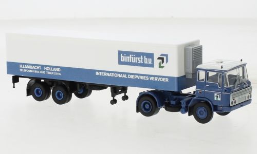 Brekina 1:87 -  DAF FT 2600 Kühlkoffer-SZ, 1962, Binfürst
