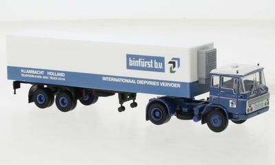 Brekina 1:87 - DAF FT 2600 Kühlkoffer-SZ, 1962, Binfürst