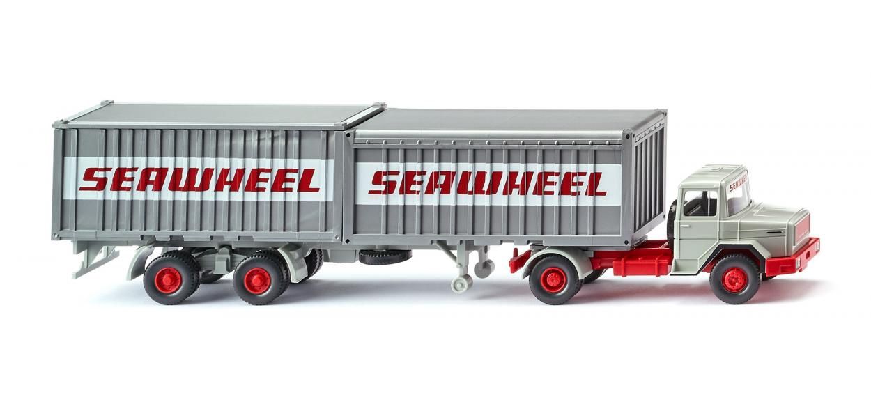 Wiking 1:87 - Containersattelzug (Magirus Deutz) "Seawheel"