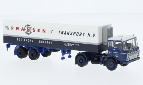 Brekina 1:87 -  Brekina, DAF FT 2600 Kühlkoffer-SZ, 1962, Fransen