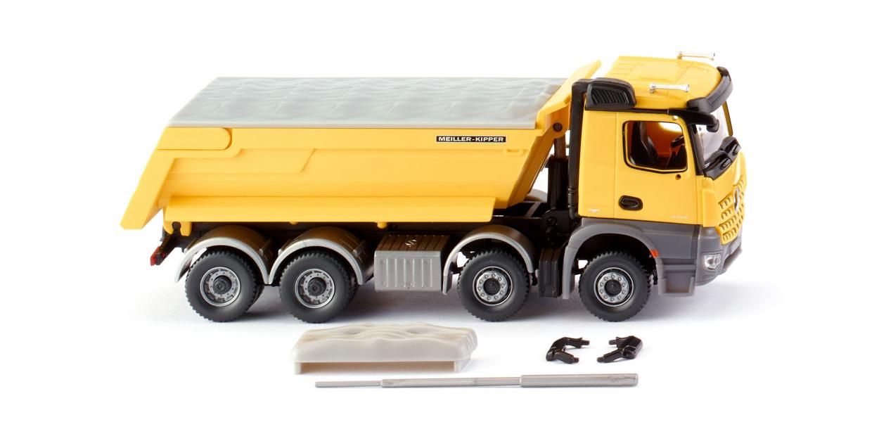 Wiking 1:87 - Muldenkipper (Meiller/MB Arocs) - zinkgelb