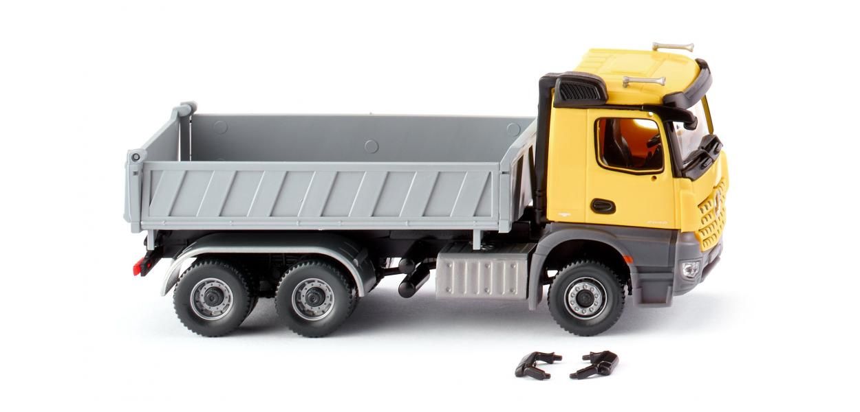 Wiking 1:87 - Dreiseitenkipper (MB Arocs) - zinkgelb