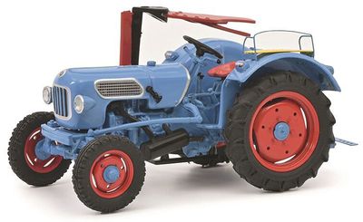 Schuco 1:43 - Eicher EM 200 + maaibalk, blauw