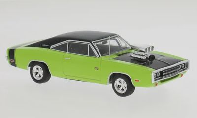 IXO 1:43 - Dodge Charger R/T, hellgrĂĽn/schwarz, 1970