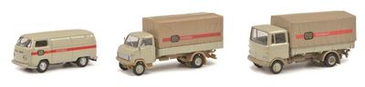 Schuco 1:87 - MHI DB Set (3 st.) VW T2, Mercedes Benz LP608, Hanomag F55