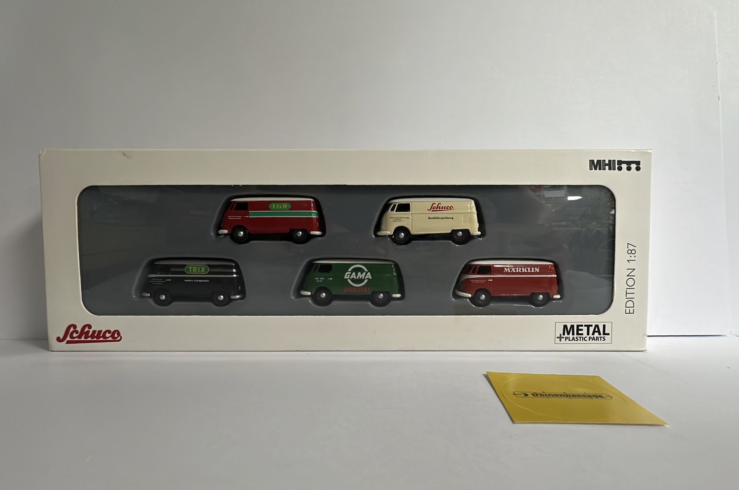 Schuco 1:87 - Set VW T1c, Märklin, Trix, GAMA, Schuco en LGB "MHI"