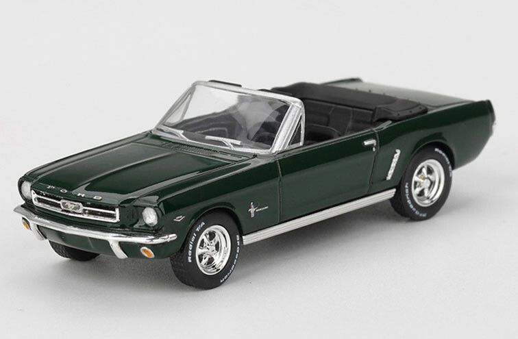 MiniGT 1:64 - Ford Mustang Convertible '64, groen (Highland green)