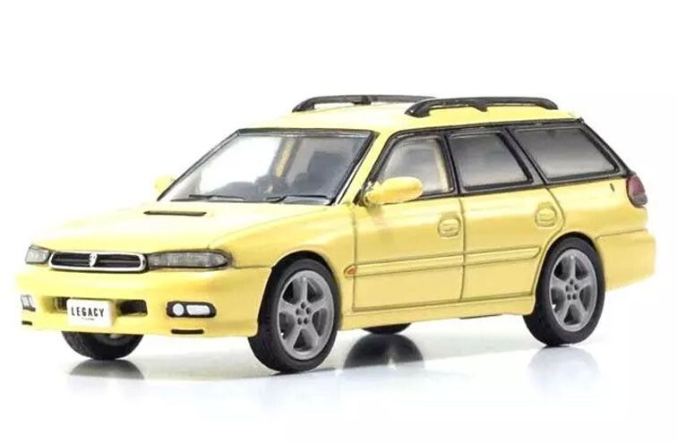 KYOSHO 1:64 - Subaru Legacy Touring Wagon '96, geel