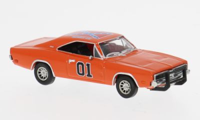 Brekina 1:87 - Dodge Charger, orange, 1969, "General Lee"1:87