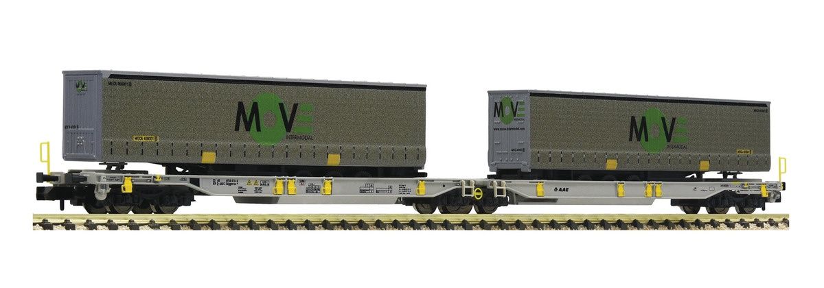 Fleischmann 825025 - Doppeltaschen-Gelenkwagen, AAE