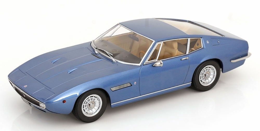 KK-Scale 1:18 - Maserati Ghibli Coupe, blue metallic, 1969