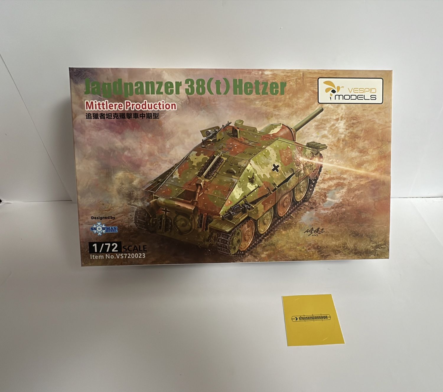 Vespid Models VS720023 - Jagdpanzer 38(t) Hetzer 1:72
