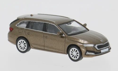 PCX 1:87 - Skoda Octavia IV Combi, dunkelbraun, 2019