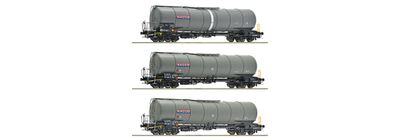 Roco 6600197 - 3-tlg. Set: Kesselwagen, NACCO