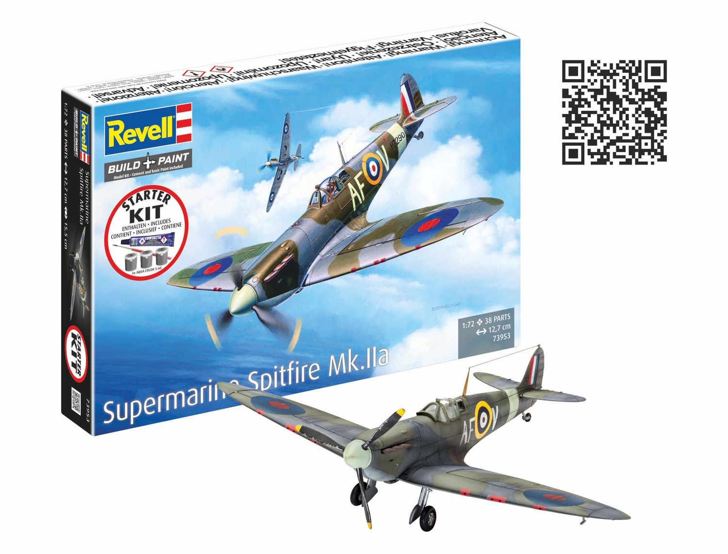 Revell 73953 - Starter Kit Spitfire Mk.IIa 1:72
