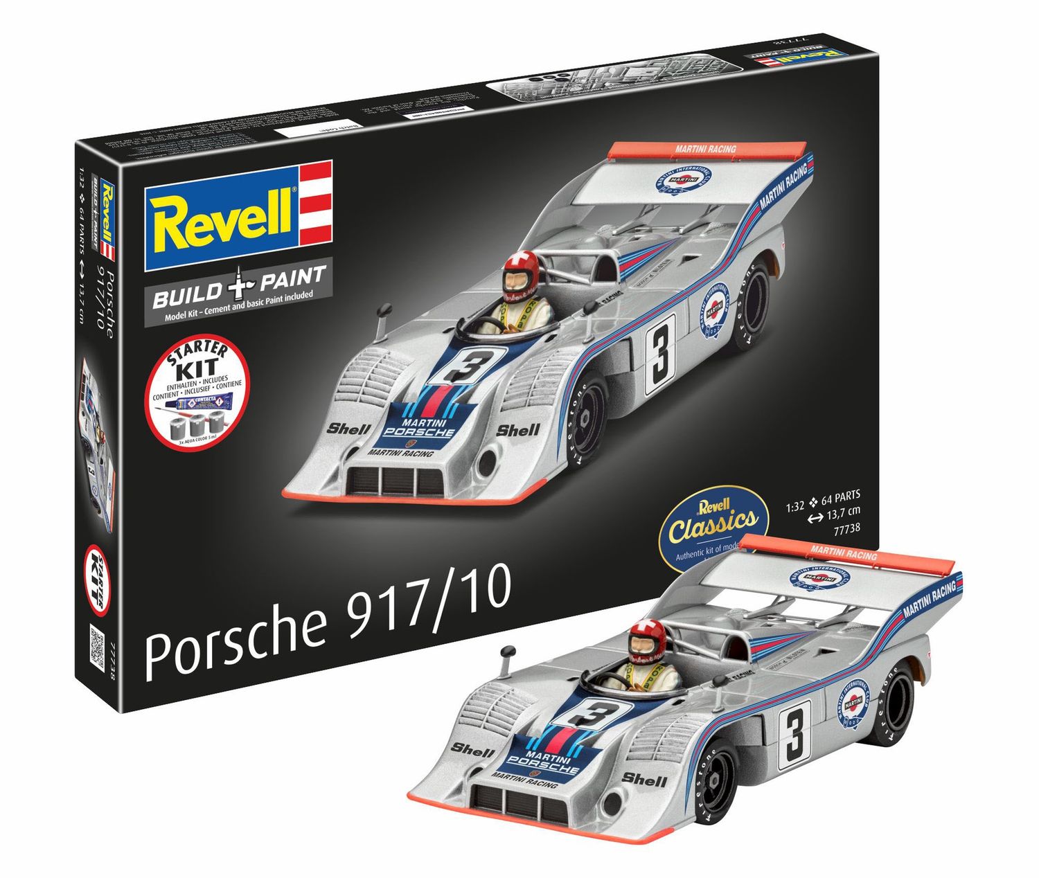 Revell 77738 -  Starter Kit Porsche 917/10 1:32