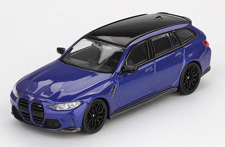 MiniGT 1:64 - BMW M3 Touring Competition '23, blauw metallic