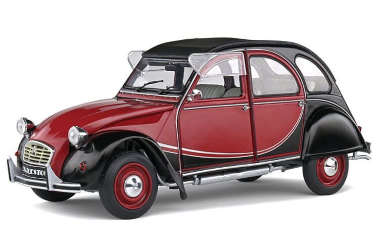 Solido 1:18 - Citroen 2CV6 Charleston '82, rood/zwart