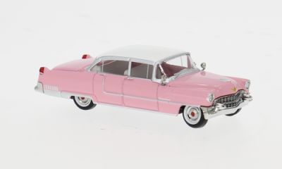 Brekina 1:87 - Cadillac Fleetwood, pink/weiss, 1955