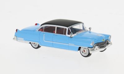 Brekina 1:87 - Cadillac Fleetwood, blau/schwarz, 1955