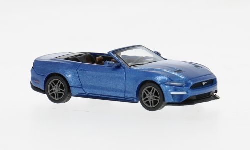 PCX 1:87, Ford Mustang VI Cabriolet, dunkelblau, 2020
