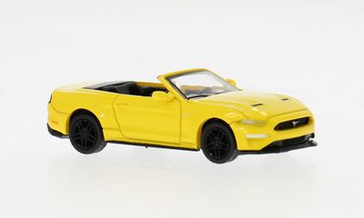 PCX 1:87 - Ford Mustang VI Cabriolet, gelb, 2020