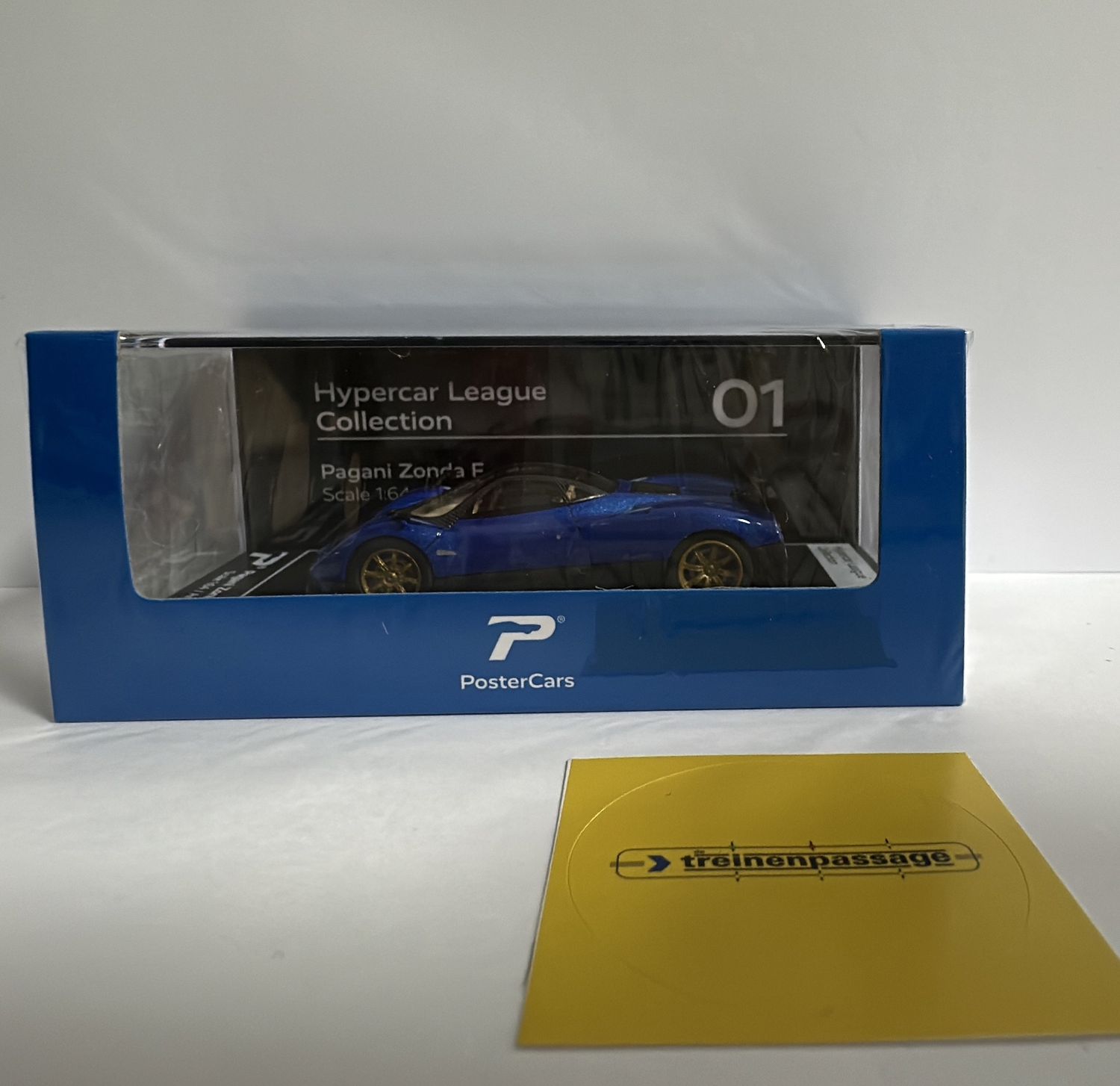 Postercars 1:64 - Pagani Zonda F, blauw