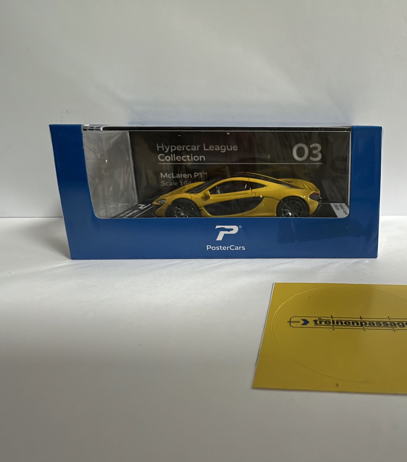 Postercars 1:64 - McLaren P1, geel