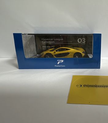 Postercars 1:64 - McLaren P1, geel