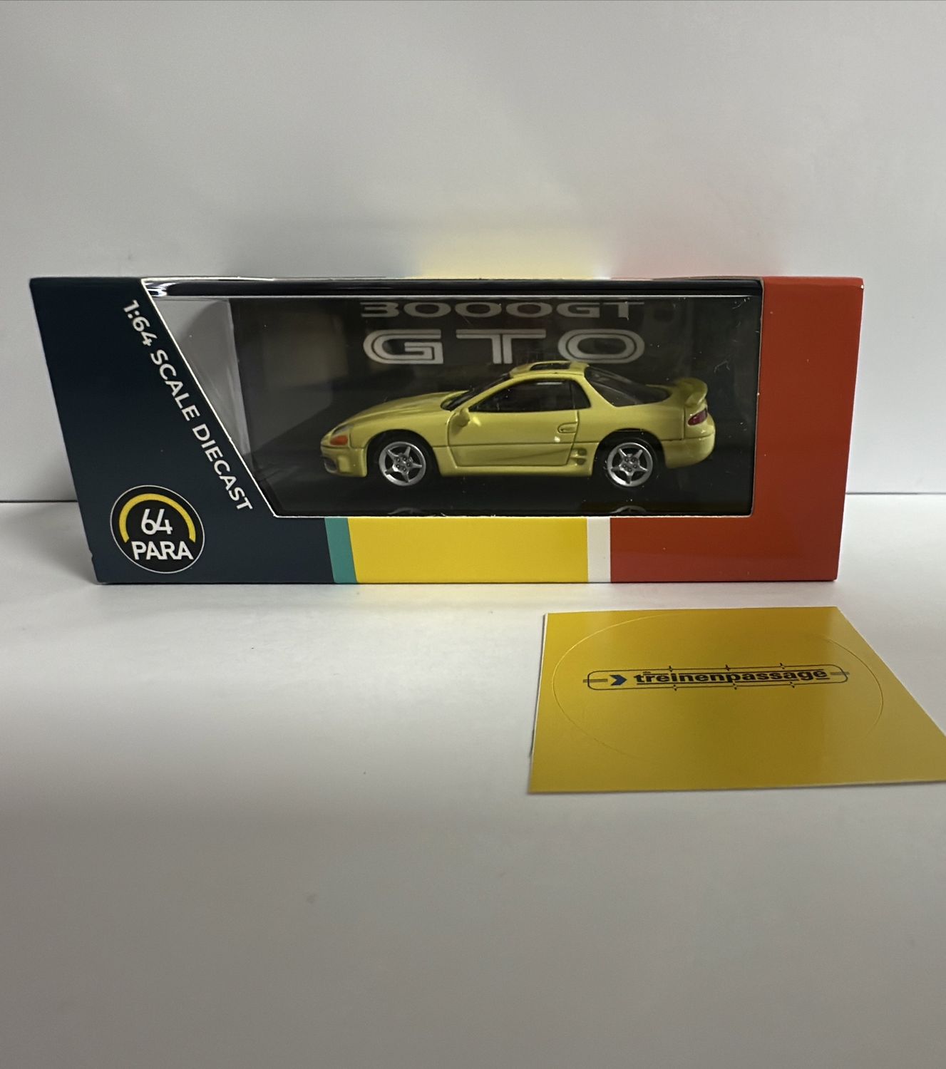 Paragon 1:64 - Mitsubishi 3000GT GTO, yellow, LHD