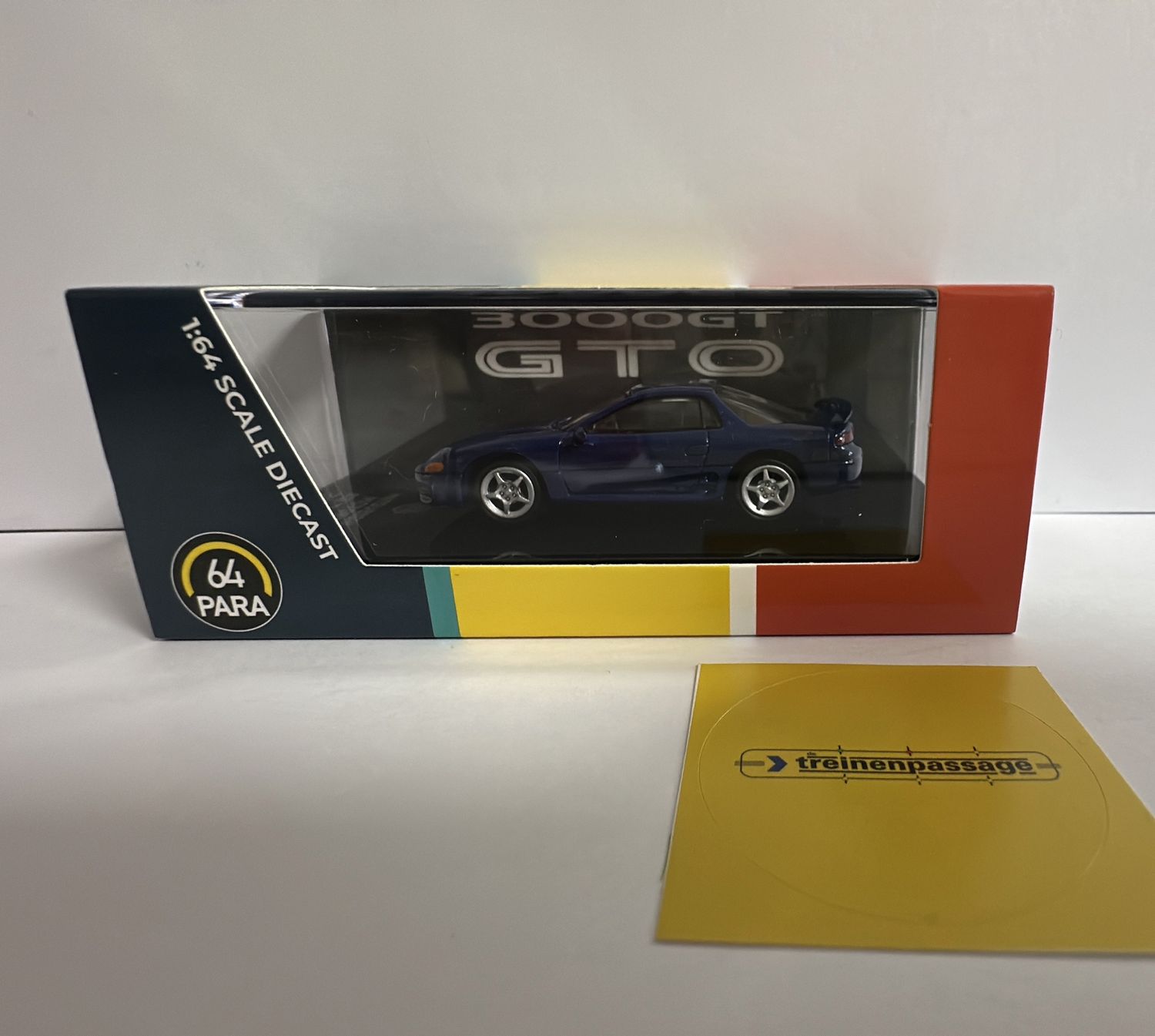 Paragon 1:64 - Mitsubishi 3000GT GTO, blauw, LHD