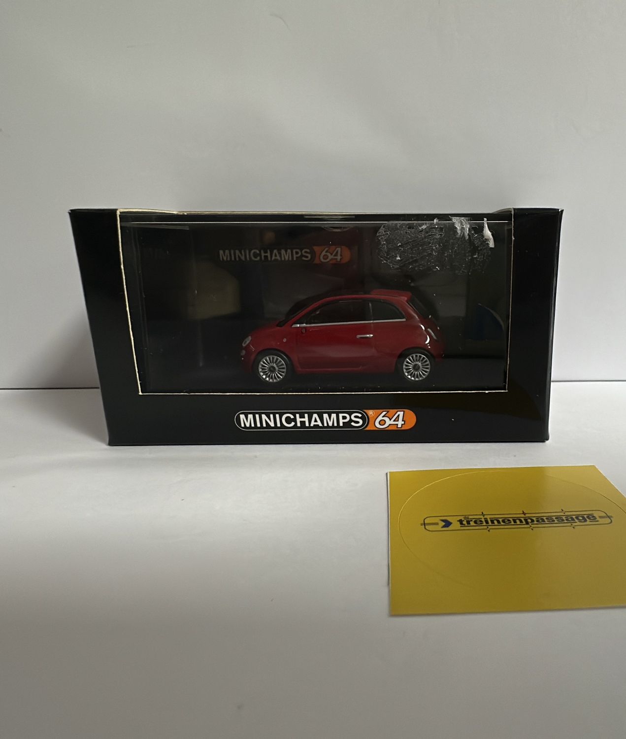 Minichamps 1:64 - Fiat 500, 2007, rood