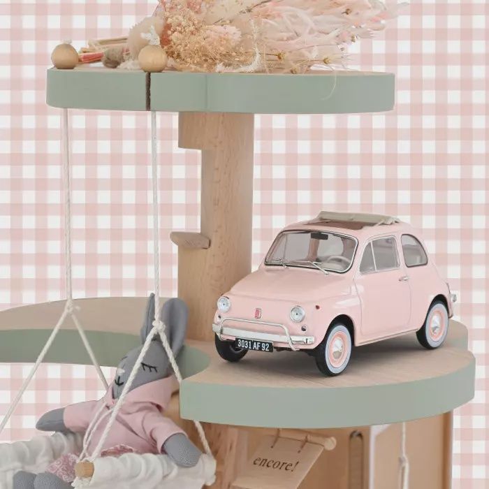 Norev 1:18 - Fiat 500 L 1968 Pink New Baby Gift