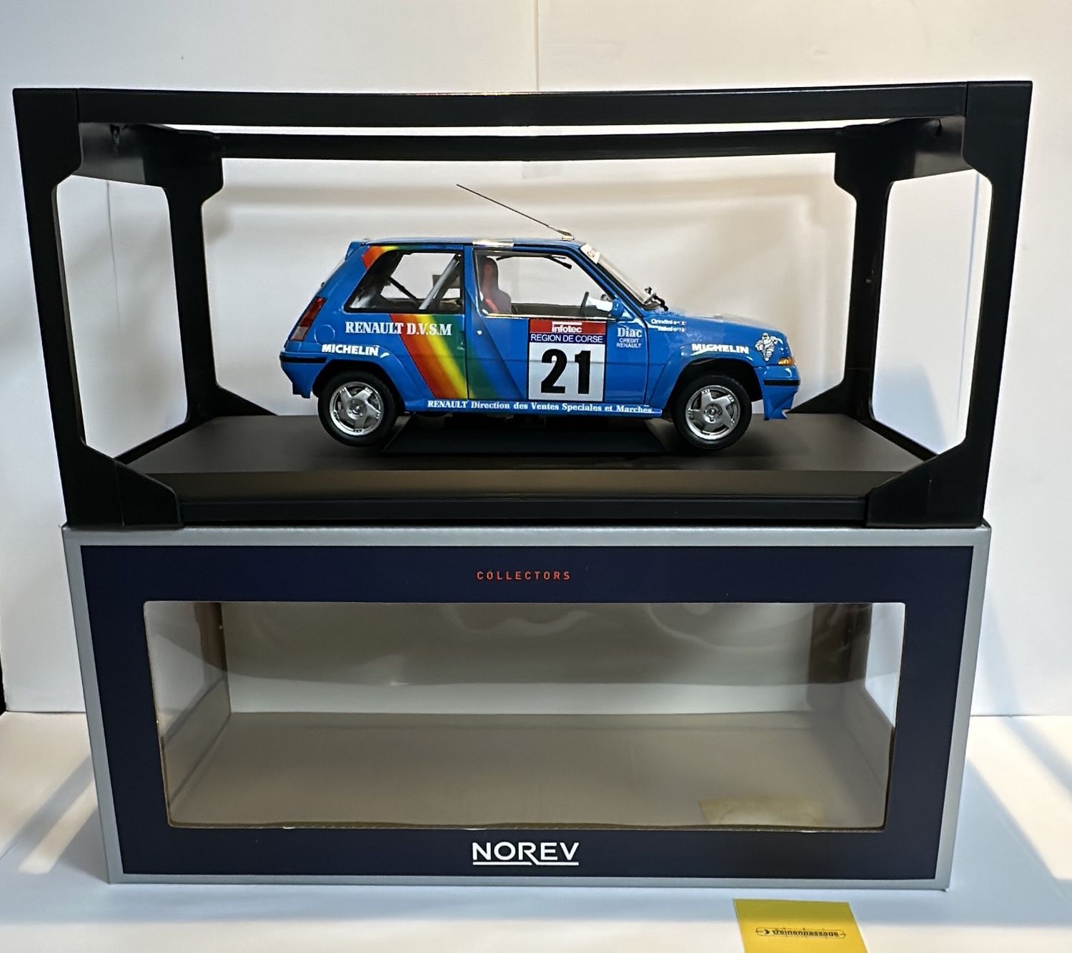 Norev 1:18 - Renault SuperCinq GT Turbo "Tour de Corse"1990 Ciridini / Balesi